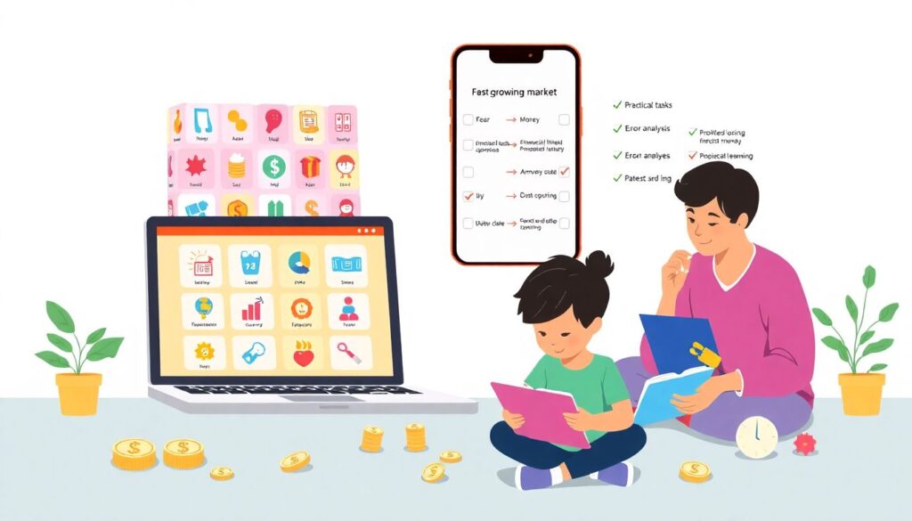 Обучение детей и подростков финансовой грамотности: практичные методы и игры - иллюстрация